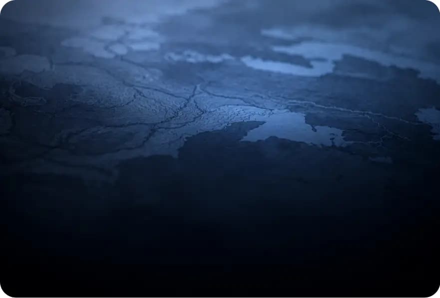 Relief map of a region